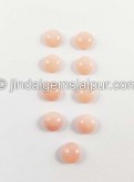 Pink Opal Smooth Round Cabochon